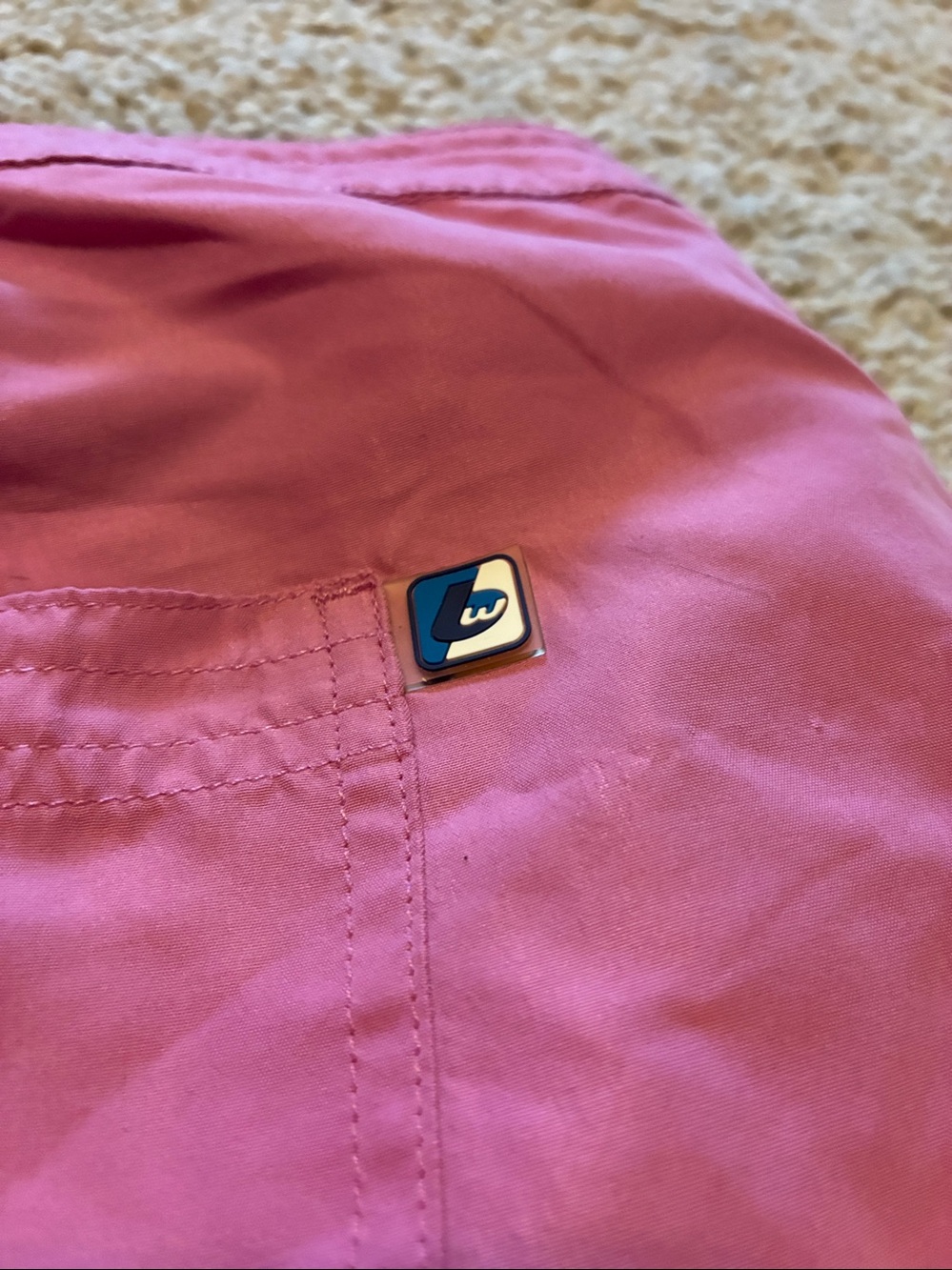 Surf/board shorts Rose-Pink with Side Stripe Detail. - Picture 7 of 7